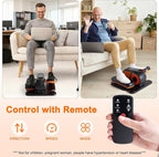 OLIXIS Under-Desk Elliptical Machine–Compact & Quiet Mini Pedal Exerciser with Adjustable Speed, LED Display, Portable Fitness Solution for Home or Office Workouts