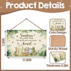 1PCS Winnie Quotes Baby Shower Sign, the Pooh Wall Hanging Decor, Sometimes the Most Things Wall Gifts, Adorable Winnie Sign for Nursery Home Bedroom, Baby Shower Party Supplies