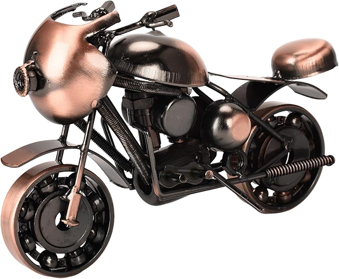 Metal Motorcycle Model - Collectible Moto Decor, Ideal Motorcycle Gifts for Men, Handcrafted Metal Replica for Study/Office/Living Room Decoration