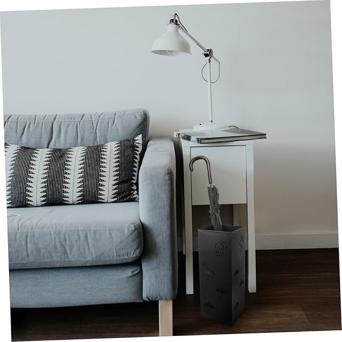 OUNONA Metal Umbrella Holder for Home Decorative Standing Umbrella Stand Stylish Organizer for Entryway Hallways and Office Efficient Drying Design for Various Elegant Modern Look