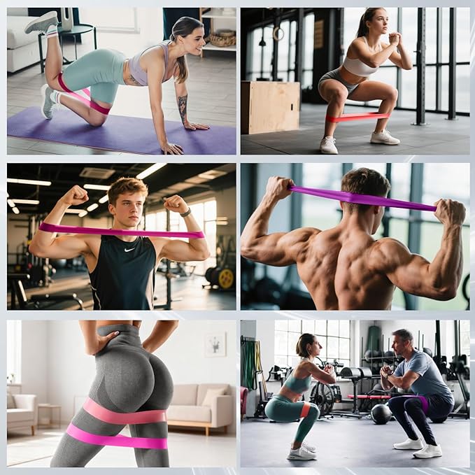 LEEKEY Resistance Bands, Exercise Bands with Handles,Pull Up Assist Bands - Band Set with Door Anchor - Bands for Working Out,Band for Men and Women Fitness Training,Home Workouts