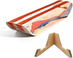 GIBBON SlackBoard Plus & Stand - 2-in-1 Slackline Balance Board for Adults - Workout Equipment Home Gym Training - Wooden Balance Trainer, Standing Desk Exercise, Yoga, Agility, Pilates, Core, Fitness
