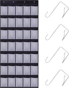 35Large Pockets Over The Door Shoe Organizer, Mesh Pockets Shoe Holder Rack, Capacity Shoe Hanging Storage，door shoe rack With 4 Metal Hook.