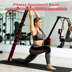Fitness Resistance Bands, Numbered Resistance Bands for Glutes, 8-Section Elastic Yoga Resistance Band, Adjustable, for Yoga, Stretching and Fitness