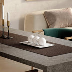 Creative Scents White Marble Look Home Decor Tray and Orb Set Coffee Table Decor for Living Room Centerpiece Table Decorations for Dining Table, Kitchen, Foyer, Entryway Elegant House Decoration