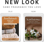 Scentsationals Feelin' Cozy Scented Wax Melts - Cashmere, Jasmine, & Vanilla Bourbon, 10oz (24 Cubes)