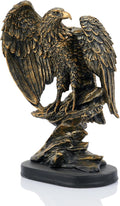 Vintage Eagle Statue for Home Office Man Table Decoration 10 inch Eagle Scout Gifts, US Citizenship Gifts, Symbol of Justice and Freedom