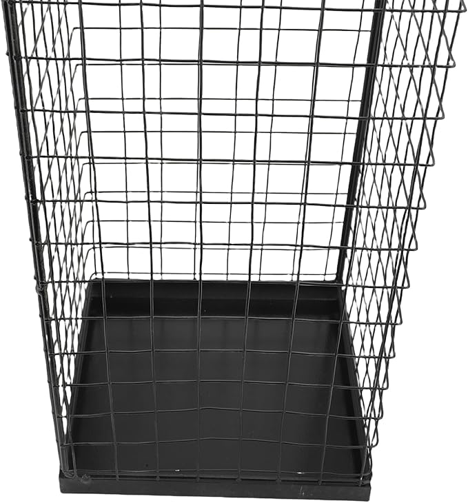 Umbrella Holder, Iron Metal Entryway Storage Rack, Indoor Stand with Hollow Mesh Design for Porch, Office, Home, Umbrellas, Rain Gear & Walking Sticks