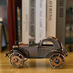 Metal Antique Car Decor, Classic Collectible Cars for Adults - Handmade Vintage Car Model for Man Cave, Garage, Home & Office - Car Lover Gifts