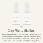 Pura & Unify Co. Home Scent Refill - Smart Air Diffuser - Long-Lasting Luxury Fragrance per Refill - Home Essential - Clean & Safe Diffuser Fragrance - 2 Pack, Aura