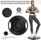 EVERYMILE Wobble Balance Board, Exercise Balance Stability Trainer Portable Balance Board with Handle for Workout Core Trainer Physical Therapy & Gym No-Skid Surface