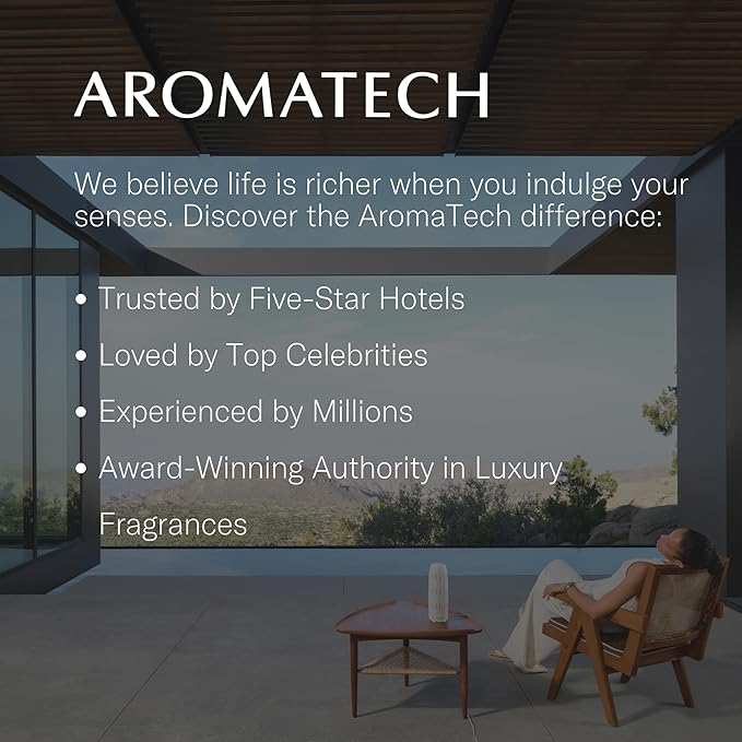 AromaTech Palo Santo & Amber Premium Aroma Oil – Grounding & Inspiring Home Fragrance with Notes of Clary Sage & Lavandin for Scent Diffusers, Cold-Air and UltraSonic Scent Machines (120 mL)
