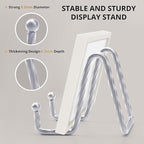 3 Pack 6inch Picture Stands for Display, Silver Metal Plate Stands for Display - Decorative Plate Stand, Plate Holder Display Stand, Picture Frame Stand - Plate Display Stands for Picture Stand