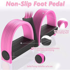 Pedal Resistance Band with Handle, Natural Rubber Foot Resistance Bands with Handles, New 6-Tube Manual Resistance Training Pedal Resistance Foot Pedal para Abdomen, Waist, Hands, Legs.
