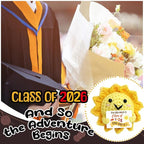 Class of 2026 Graduation Gifts Positive Crochet Sun Doll, Emotional Support Crochet Dolls - Graduation Gifts, College and Masters Graduates Congratulations Present