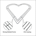 2-Pack 12 Inch Heart Shaped Wire Wreath Frame – Heart Metal Wreath Form with Ring Design, DIY Crafts, and Home Decor – Dark Green Wire Frame for Christmas Holiday & Weddings