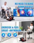 Under Desk Elliptical Machine, Electric Elliptical Leg Exerciser for Seniors with 12 Adjustable, Portable Quiet Elliptical Exercise Machine, Seated Pedal Exerciser with Remote Control