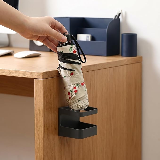 DOITOOL 2 Pcs Wall Mounted Umbrella Holder No Punching Storage Rack Umbrella Stand Holder for Entryway Hotel Hallway Home Office