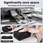Airless Vacuum Travel Bags with Wireless Pump, Reusable Waterproof Durable Tear-Resistant Luggage Compression Bags (1bag+1pump Set), Suitable for Luggage and Suitcase