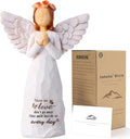 Kohehe Sympathy Gifts for Loss of Loved One, 5.12" Angel Sympathy Gift,Memorial Gift for Loss of Dad Mom Grandmother, Angel Figurine for Bereavement Remembrance Gifts (Sympathy-Figurine)