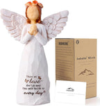 Kohehe Sympathy Gifts for Loss of Loved One, 5.12" Angel Sympathy Gift,Memorial Gift for Loss of Dad Mom Grandmother, Angel Figurine for Bereavement Remembrance Gifts (Sympathy-Figurine)