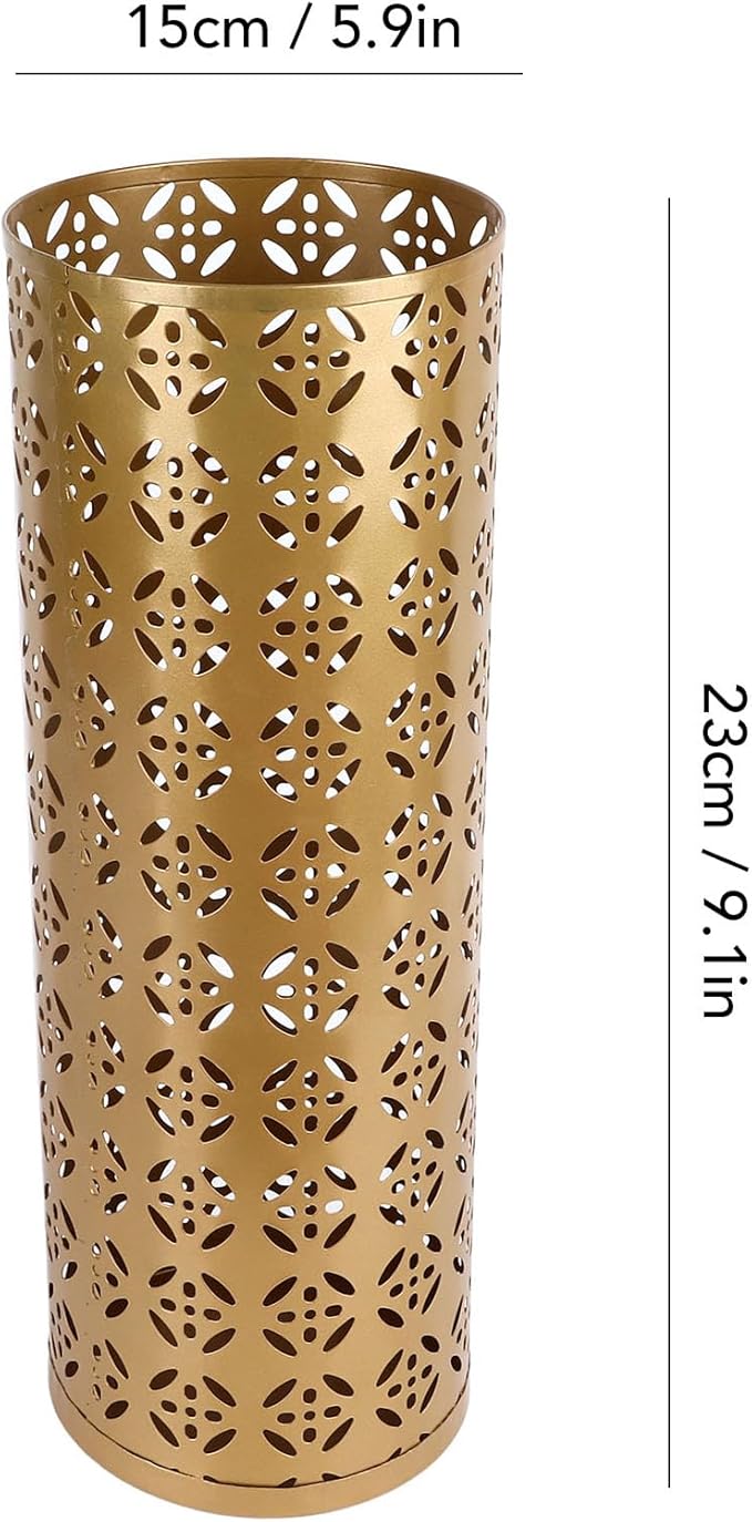 Umbrella Holder for Entryway, Umbrella Holder Metal Umbrella Stand Indoor with Hollow Design for Home Entryway (Small)