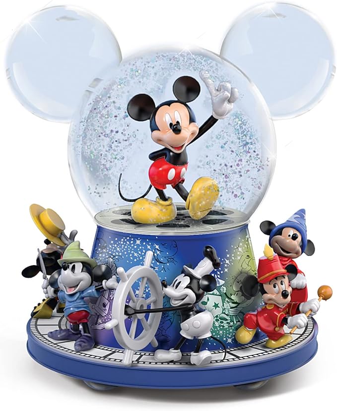 The Bradford Exchange Disney Mickey Mouse Rotating Glitter Globe