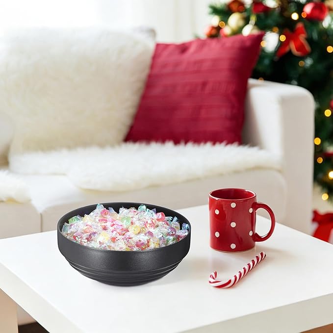 Key Holder Bowl for Entryway Table Round Catchall Bowl for Coin Fruit Holder Decorative Serving Bowl for Coffee Table Kitchen Counter, 7.4 Inches