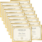 8.5x11 Gold Picture Frames Set of 16 for Displaying 8.5 x 11 Photos, Multi 8.5x11 Frames Collage for Wall or Tabletop, Horizontal or Vertical Display