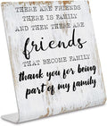 Friend Gifts for Women Men Friends Friendship Plaque Gift Office Gifts for Friends Sisters Coworkers Decorations On Shelf Table Desk for Living Room Bedroom Home Office dksg12