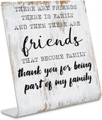 Friend Gifts for Women Men Friends Friendship Plaque Gift Office Gifts for Friends Sisters Coworkers Decorations On Shelf Table Desk for Living Room Bedroom Home Office dksg12