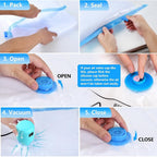 Electric Pump for Vacuum Storage Bags, 55W 5000PA Portable Travel Vacuum Pump for Storage Bags