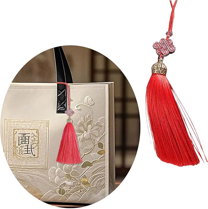 Chinese Knot Tassels Pendant Handmade Polyester Tassels Chinese Tassels Great for Home Decors and Festival Ornament