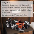 Vintage Motorcycle Model Decorative Collectible - Handmade Retro Iron Motorcycle Figurine Decor Art for Vintage Home Office Decor