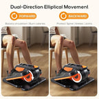 NEWBULIG Under Desk Elliptical Machine, Ellipse Leg Exerciser As Seen On TV with Remote Control, 12 Adjustable Speeds, Forward & Reverse, Mini Ellipse Leg Trainer for Home & Office
