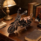 Metal Motorcycle Model - Collectible Moto Decor, Ideal Motorcycle Gifts for Men, Handcrafted Metal Replica for Study/Office/Living Room Decoration