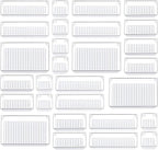 Kootek 28 Pcs Drawer Organizer Set, 4-Size Bathroom Vanity Trays Makeup Desk Dividers Versatile Storage Bins Clear Plastic Container for Dresser, Bedroom, Kitchen, Office