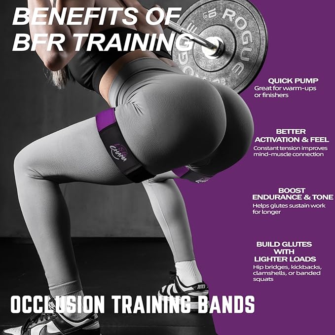 BFR Resistance Bands for Women, Glute Training Exercise Bands, Workout Fitness Equipment