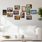 5x7 Black Picture Frames Set of 12 for Displaying 5 x 7 Photos, Multi 5x7 Frames Collage for Wall or Tabletop, Horizontal or Vertical Display
