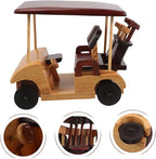 Kisangel Rustic Wooden Car Model Handmade Vintage Vehicle Ornament for Home Decor Office Desktop Antique Decoration Retro Lovers and Collectors