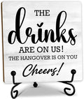 Bar Decorations for Home, Kitchen Outdoor Bar Decorations, Home Bar Decor Accessories,Man Cave Accessories Bar Signs for Home Bar Decor(5 x 5 inches).