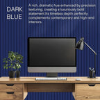 MaxGear Large Cork Boards for Walls 36" x 24", Dark Blue Felt Bulletin Board Tiles for Office Decor, 6 Pack Felt Wall Tiles with Slat Paneling, Push Pin Board Home Wall Organizer