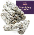 Purple Canyon Sage Smudge Kit - (12 Pack) - White Sage Smudge Sticks Incense Kit for Meditation Home Cleansing Aromatherapy and Smudge Rituals