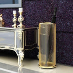 Entryway Umbrella Stand Hotel Modern Umbrella Holder Metal Paint After The Door Iron Umbrella Stand Umbrella Barrel Storage Rack Umbrella Holder Office (Color : A-Gold)