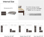StorageWorks Shoe Organizer for Closet, Fits up to 24 Pairs, 2-Pack Ultra-thick Fabric Under Bed Shoe Storage Containers with Bottom Support and Adjustable Dividers, Grey