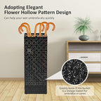 Metal Umbrella Holder Square Umbrella Stand Iron Umbrella Bucket Umbrella Stand Stable Umbrella Bucket Large Storage Space Umbrella Stand Suitable for Umbrellas (Black)