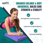 High-Density Balance Pad - Durable TPE Foam Balance Pad Physical Therapy, Foam Exercise Pad with Non-Slip Surface, Lightweight for Home & Gym Workouts, Core Strength & Balance Enhancement