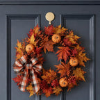 Haute Decor Attract Magnetic Wreath Hanger (Champagne) - Set of 2 Magnets - for 2 Metal Doors/Surfaces or 1 Single-Pane Glass Door/Window