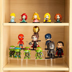 HENABLE Acrylic Display Riser - 3 Tier Clear Cupcake Stand, Perfume Organizer, Half Moon Dessert Stand, Shelf for Food, Amiibo Funko POP Figure Display