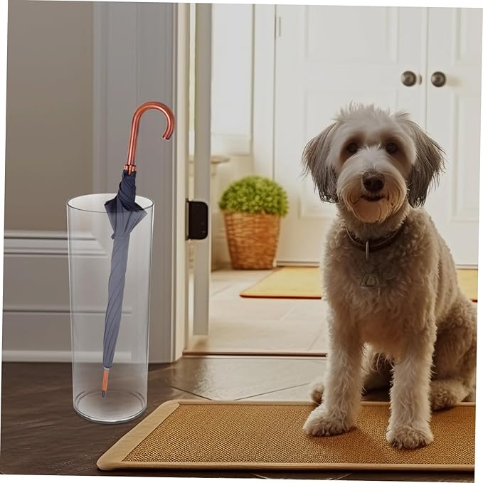 Clear Umbrella Storage Rack Transparent Pet Material Umbrella Holder for Entryway Stylish Home Decor Height